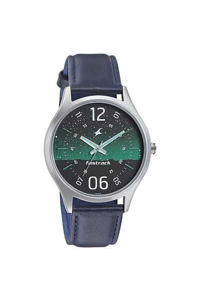 Generic Fastrack Space Analog Green Dial Men Watch 3184Sl04 3184Sl04
