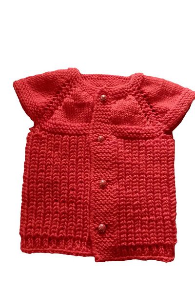 Meralin Elinden Newborn Red Baby Vest and Bandana