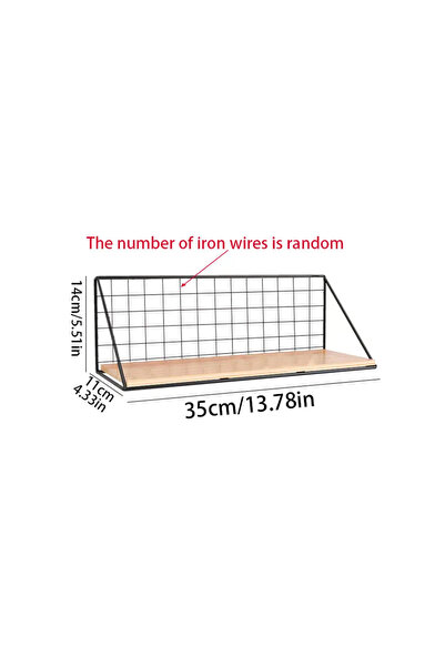 Choice م 1 قطعة رفوف عائمة مثبتة على الحائط لتخزين الخشب مع سلة سلكية معدنية ...