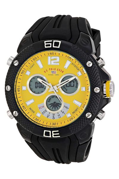 Generic Accutime Watch Corp. Sport Men Us9494 Analog Digital Display Analog Quartz Black Watch