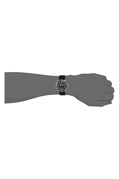 Generic ساعة سويسرية الصنع أكوا ستيل 41 أنالوج بمينا سوداء للرجال Wbx 31220 Rb