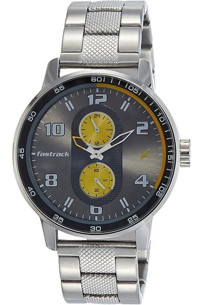 Generic Fastrack Men Quartz Watch With Analog Display And Stainless Steel Bracelet 3159Sm02