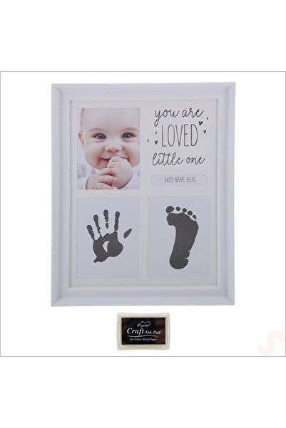 Süsle Baby Party Bebek El ve Ayak İzli Resim Çerçevesi, 27cm x 22cm