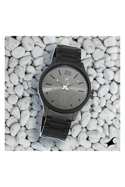 Generic Fastrack Bare Basics Analog Gray Dial Men Watch 3247Nm02 Np3247Nm02 Grey Strap