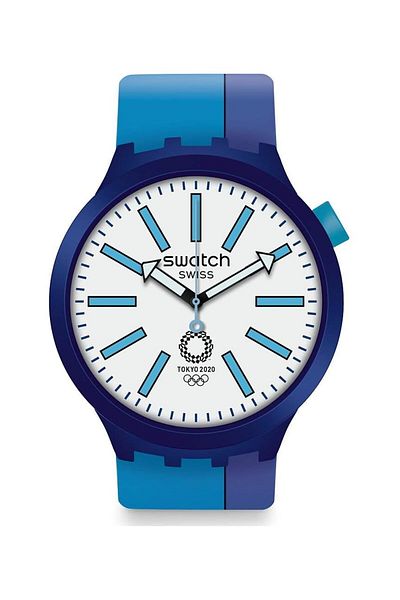 Generic Swatch Analogue Quartz Watch With Plastic Strap So27Z100 Strap