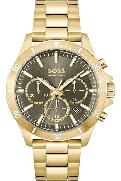 Generic ساعة بوس تروبر كوليكشن للرجال كوارتز كرونوغراف بحزام من الجلد أو الفو...