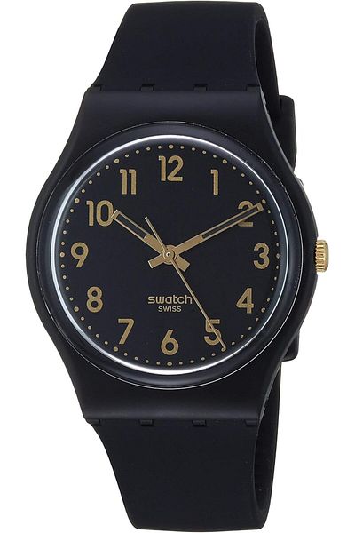 Generic Swatch Golden Tac Black Standard Watch