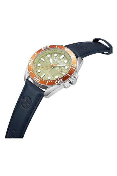 Generic Timberland Driscoll Men Eco Friendly Brown Dial Watch With Silicone Strap