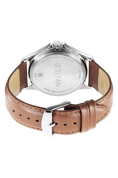 Generic Titan Marhaba Green Dial Analog Leather Strap Watch For Men 1870Sl08