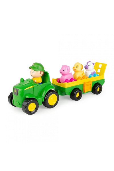 Tomy Interactive baby toys TRACTOR WITH TRAILER, ANIMALS AND SOUNDS