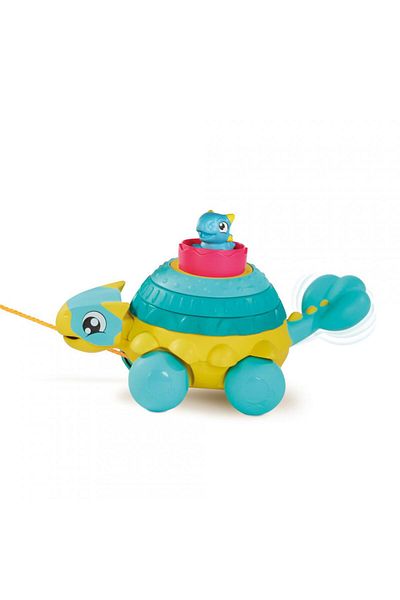 Tomy Interactive baby toys STACK AND PULL, ANKYLOSAURUS