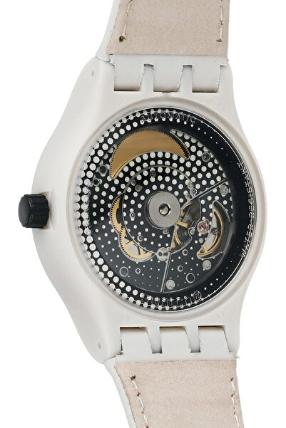 Generic Swatch Unisex Sutm400 Originals Analog Display Swiss Automatic White Watch