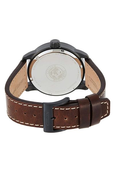 Generic Citizen Men Blue Dial Leather Band Watch Bm8478 01L
