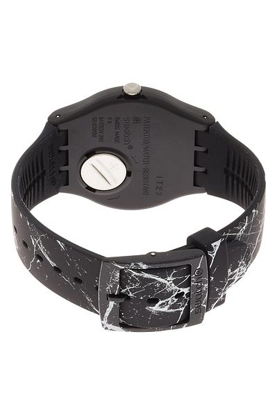 Generic Swatch Unisex Suob123 Analog Display Quartz Black Watch