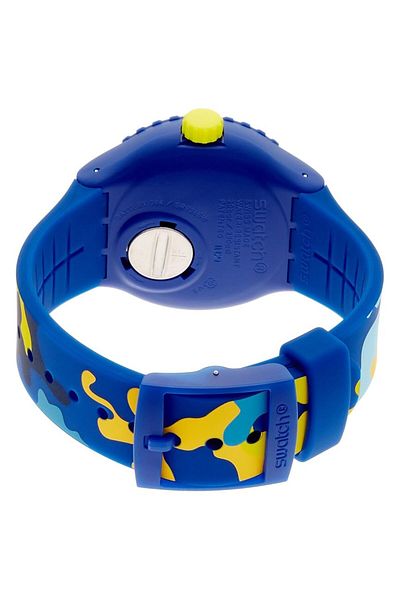 Generic Swatch Men Camo Blue Dial Watch Suun101