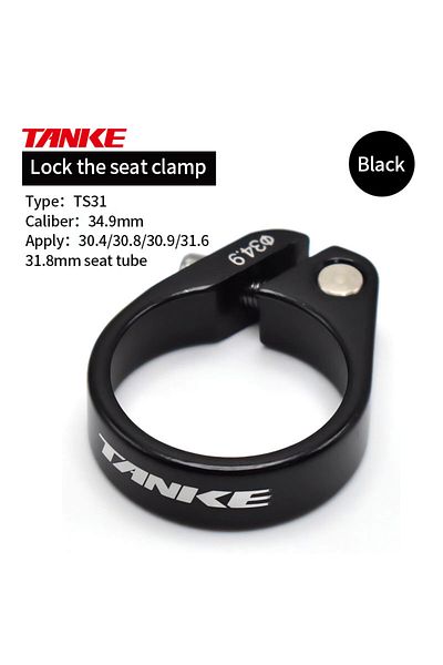 TANKE Ts31-34.9mm Black -mtb Road Bike Seat Post Clamp,fast Releasultralight Aluminum Alloymountain B