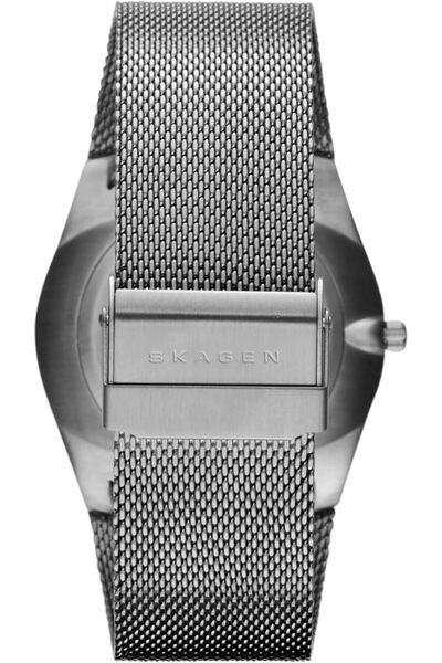Generic Skagen Men Titanium Watch With Orange Accents