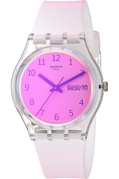 Generic Swatch Transformation Quartz Silicone Strap 16 Casual Watch Model Ge719 White White
