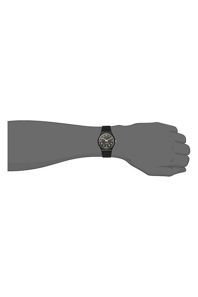 Generic Swatch Golden Tac Black Standard Watch