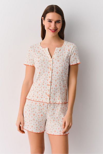 SUWEN Mina Masculine Shorts Pajama Set