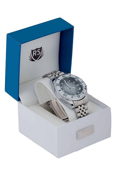 Generic Rs Men Silver Watch With A Gray Dial Rolex Design