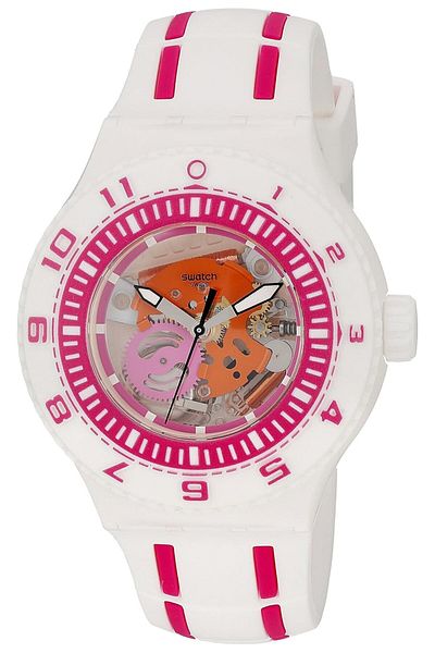 Generic Swatch Unisex Suuw101 Feel The Wave Analog Display Quartz White Watch