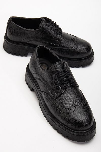 Zegeshoes Γυναικεία Μοκασίνια Παπούτσια Loafer με Μαύρη Αλυσίδα Χοντρή Σόλα