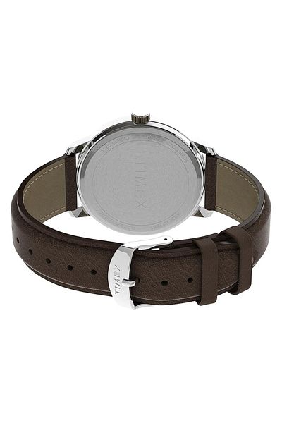 Generic Timex Easy Reader Men 43Mm Brown Leather Strap Watch Tw2V21300