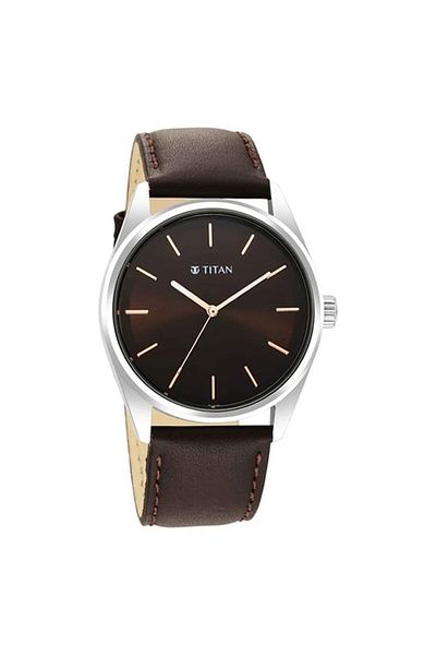 Generic Titan Analog Brown Dial Men Watch Np1866Sl02 Np1866Sl02