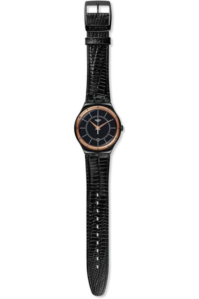 Generic Swatch Black Nachtigall Unisex Watch Ywb403