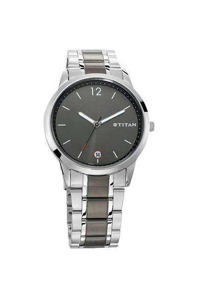 Generic Titan Neo Analog Gray Dial Men Watch Nm1806Km01 Nl1806Km01 Nr1806Km01