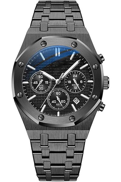 Generic Arabest Multifunction Sports Watch Men Steel Band Waterproof Quartz Watch
