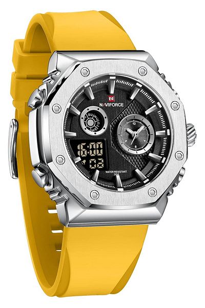 Generic Naviforce Men Dual Display Analog Digital Watch Multifunctional Military Quartz Wrist Watches Sport