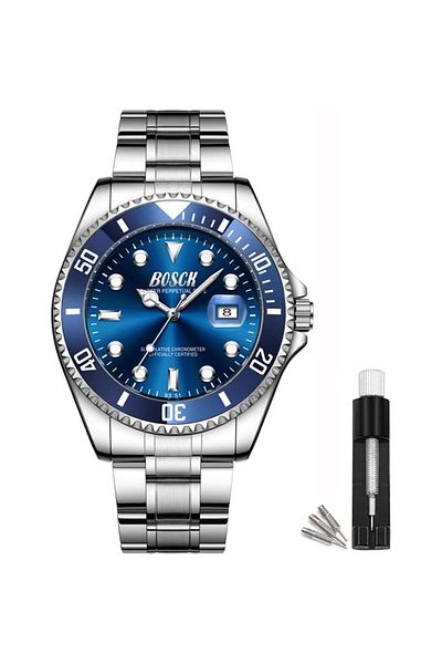 Generic Boss Allure Men Quartz Chronograph Stainless Steel Watch Water Resistant