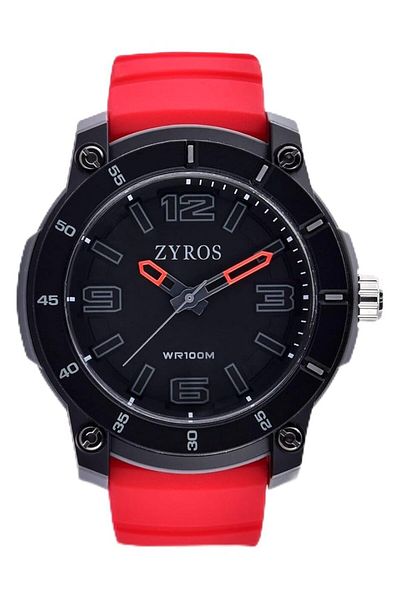 Generic Men Red Rubber Watch