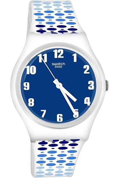Generic Swatch Paveblue Silicone Strap 12 Casual Watch Model Gw201