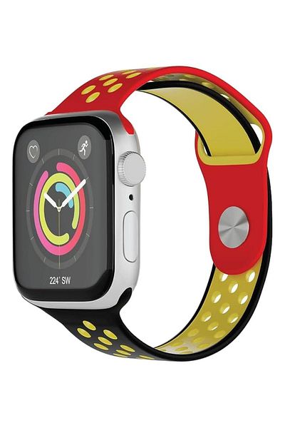 erorex Porodo Lifestyle Silicone Germany Flag Watch Strap Red Black Yellow