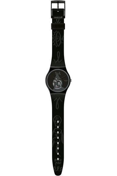 Generic Swatch Originals Quartz Movement Black Dial Unisex Watch Gb249