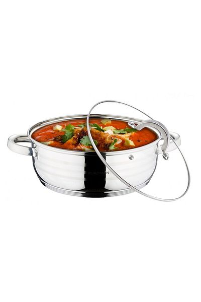 Blaumann Stainless steel tray/pot with lid 28 cm Gourmet Line