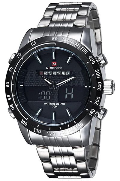 Generic Naviforce Casual Watch For Men Analog Digital Stainless Steel Nf9024M