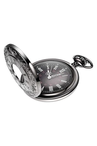 Generic Oasisgalore Vintage Pocket Watch Roman Numerals Scale Quartz Pocket Watches With Chain Christmas