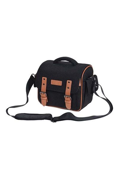 Generic prowell Protective Camera Messenger Bag For Canon/Nikon/Sony/Panasonic/Olympus Black/Brown