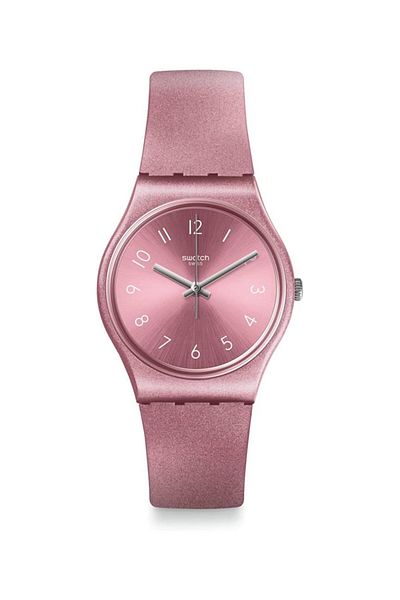 Generic Swatch Womens Analogue Quartz Watch With Silicone Strap Gp161 Bracelet