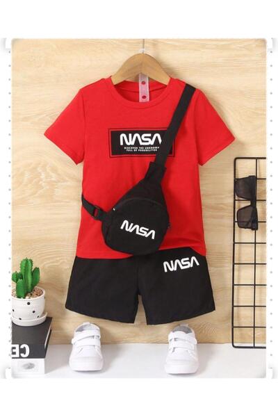 VESTIR BIEN Nasa Printed Children's Top and Bottom Set