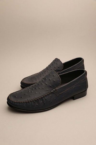Gondol Piele autentică pentru bărbați Classic Bleumarin 41 Ttx.137