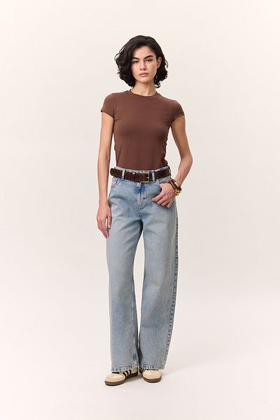 Manuka Midrise Loose Fit Jean Light Blue