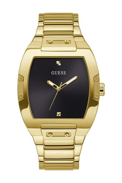 Generic Guess Men Trend Casual Tonneau Diamond 43Mm Watch Rose Gold One