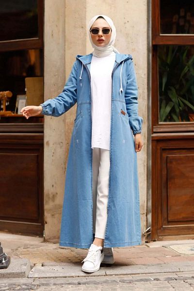 giyze Șapcă sport din denim cu buzunare albastru 7611