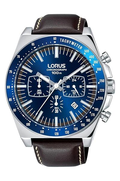 Generic Lorus Sports Mens Analog Quartz Watch With Leather Bracelet Rt357Gx9