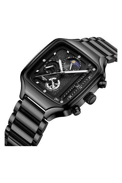 Generic Nibosi Men Watches Analog Chronograph Black Dial Watches For Men Business Quartz Casual Wrist